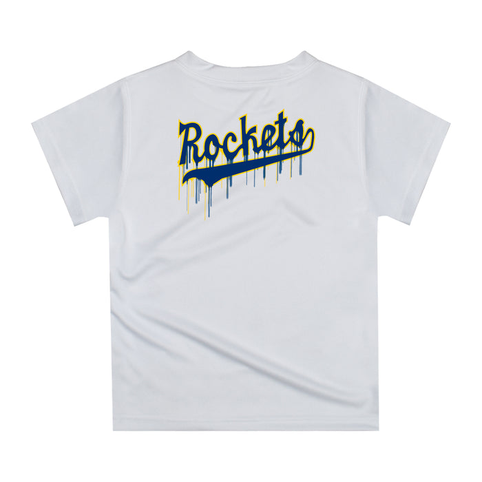 Toledo Rockets Original Dripping Baseball Helmet Gold T-Shirt by Vive La Fete - Vive La Fête - Online Apparel Store