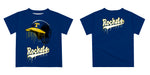 Toledo Rockets Original Dripping Baseball Helmet Gold T-Shirt by Vive La Fete - Vive La Fête - Online Apparel Store