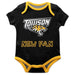 Towson University Tigers Vive La Fete Infant Game Day Black Short Sleeve Onesie New Fan Logo and Mascot Bodysuit - Vive La Fête - Online Apparel Store