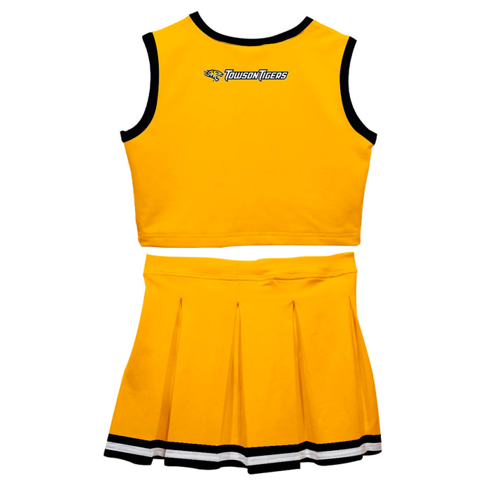 Towson University Tigers TU Vive La Fete Game Day Gold Sleeveless Cheerleader Set - Vive La Fête - Online Apparel Store