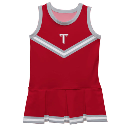 Troy Trojans Vive La Fete Game Day Maroon Sleeveless Cheerleader Dress