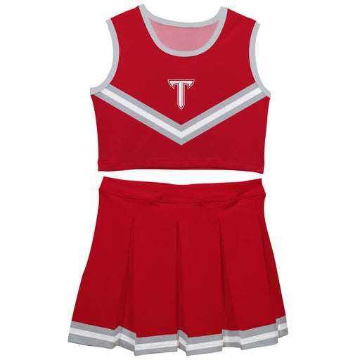 Troy Trojans Vive La Fete Game Day Maroon Sleeveless Cheerleader Set