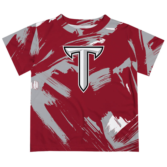 Cal Poly Humboldt Lumberjacks Vive La Fete Boys Game Day Green Short Sleeve Tee Paint Brush