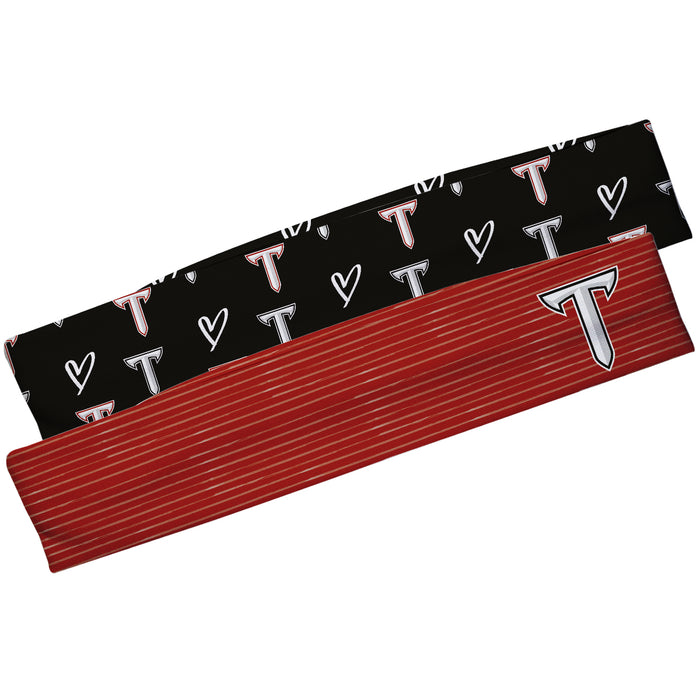 Troy Trojans Black and Red Headband Set - Vive La Fête - Online Apparel Store