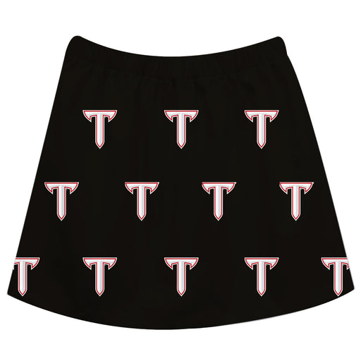 Troy Trojans Black Skirt All Over Logo - Vive La Fête - Online Apparel Store