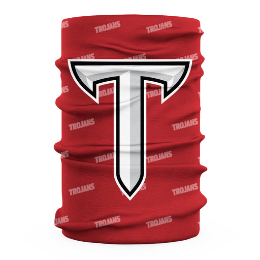 Troy Trojans Neck Gaiter Red All Over Logo - Vive La Fête - Online Apparel Store