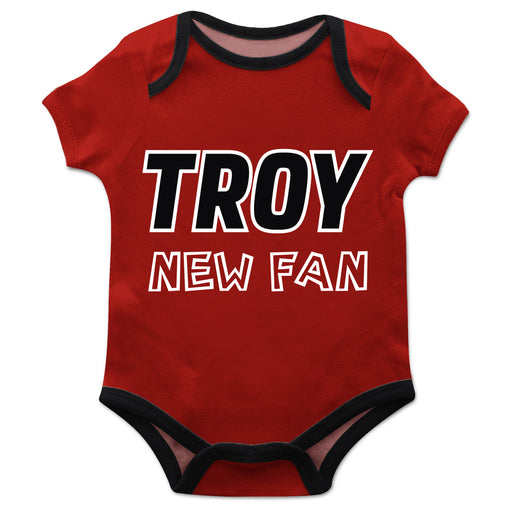 Troy Trojans Red Boys Onesie Short Sleeve - Vive La Fête - Online Apparel Store