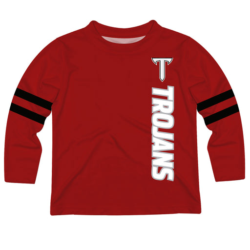 Troy Trojans Red Long Sleeve Tee Shirt - Vive La Fête - Online Apparel Store