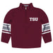 Texas Southern Universtiy Tigers Vive La Fete Game Day Maroon Quarter Zip Pullover Stripes on Sleeves