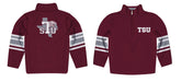Texas Southern Universtiy Tigers Vive La Fete Game Day Maroon Quarter Zip Pullover Stripes on Sleeves - Vive La Fête - Online Apparel Store