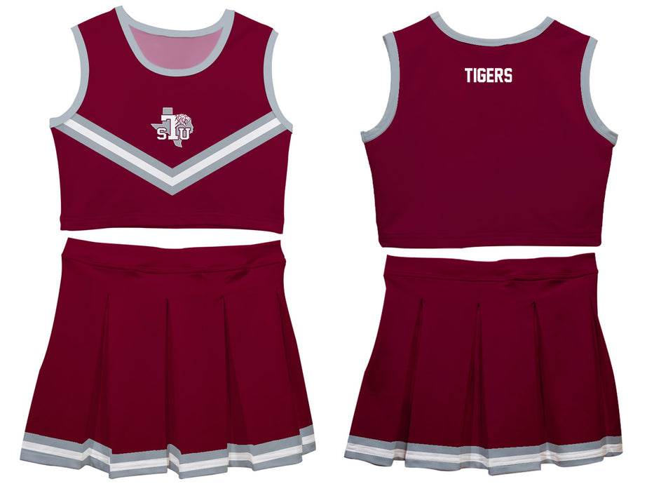 Texas Southern Tigers Vive La Fete Game Day Maroon Sleeveless Cheerleader Set - Vive La Fête - Online Apparel Store
