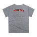 Texas Tech Red Raiders Original Dripping Football Helmet Heather Gray T-Shirt by Vive La Fete - Vive La Fête - Online Apparel Store