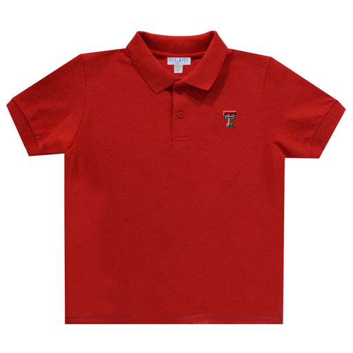 Texas Tech Embroidered  Red Polo Box Shirt Short Sleeve - Vive La Fête - Online Apparel Store