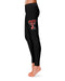 Texas Tech Red Raiders Vive La Fete Game Day Collegiate Large Logo on Thigh Women's Black Yoga Leggings 2.5" Waist Tights - Vive La Fête - Online Apparel Store