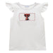 Texas Tech Smocked White Knit Angel Wing Girls Blouse - Vive La Fête - Online Apparel Store