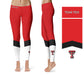 Texas Tech Red Raiders Vive La Fete Game Day Collegiate Ankle Color Block Women Red White Yoga Leggings - Vive La Fête - Online Apparel Store