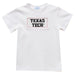 Texas Tech Red Raiders Smocked White Knit Short Sleeve Boys Tee Shirt