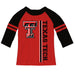 Texas Tech Red Girls Tee Raglan Three Quarter Sleeve - Vive La Fête - Online Apparel Store