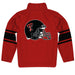 Texas Tech Stripes Red Long Sleeve Quarter Zip Sweatshirt - Vive La Fête - Online Apparel Store