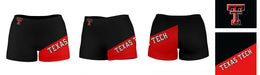 Texas Tech Red Raiders Vive La Fete Game Day Collegiate Leg Color Block Women Black Red Optimum Yoga Short - Vive La Fête - Online Apparel Store