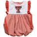 Texas Tech Red Raiders Embroidered Red Gingham Girls Bubble