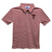 Texas Tech Red Raiders Embroidered Red Stripes Short Sleeve Polo Box Shirt