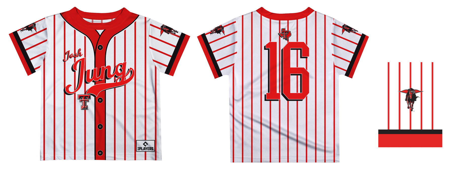 MLB Players Association Josh Jung Texas Tech Red Raiders MLBPA Officially Licensed by Vive La Fete T-Shirt - Vive La Fête - Online Apparel Store