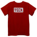 Texas Tech Red Raiders Smocked Red Knit Short Sleeve Boys Tee Shirt