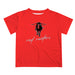 Texas Tech Red Raiders Vive La Fete Script V1 Red Short Sleeve Tee Shirt