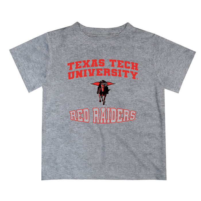 Texas Tech Red Raiders Vive La Fete Boys Game Day V3 Heather Gray Short Sleeve Tee Shirt