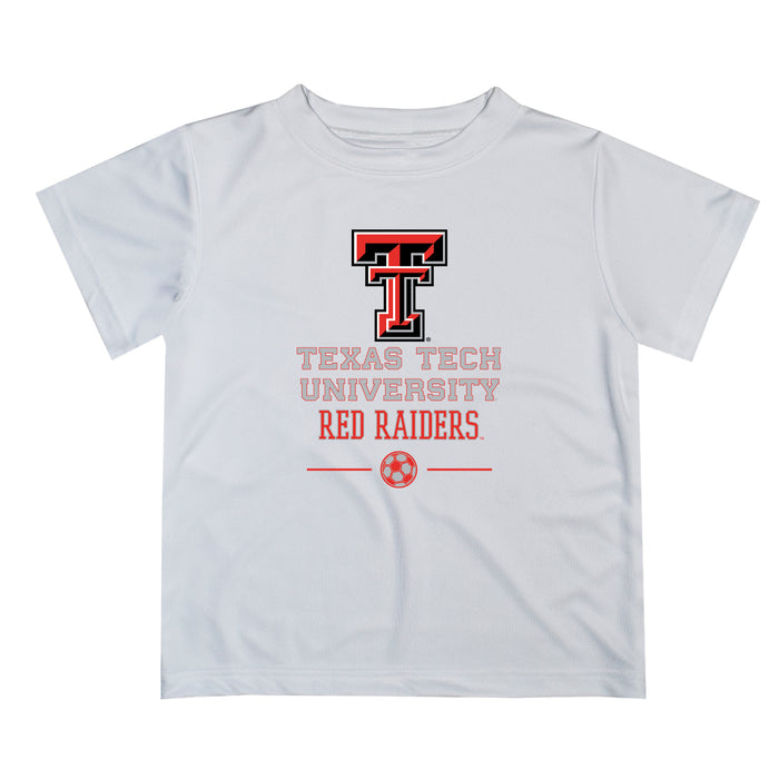 Texas Tech Red Raiders Vive La Fete Soccer V1 White Short Sleeve Tee Shirt