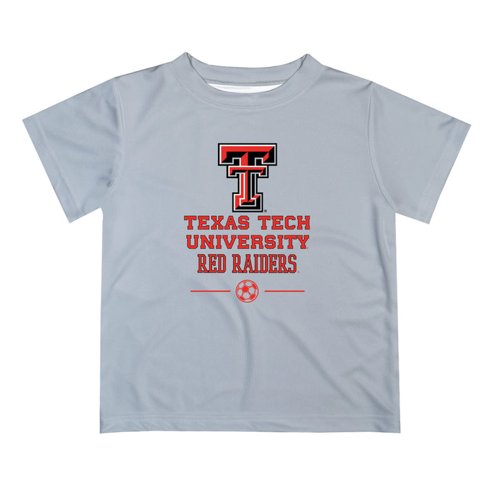 Texas Tech Red Raiders Vive La Fete Soccer V1 Gray Short Sleeve Tee Shirt