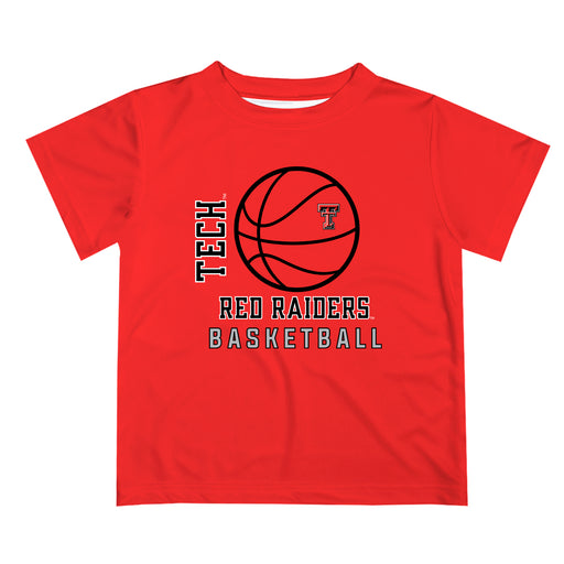 Texas Tech Red Raiders Vive La Fete Basketball V1 Red Short Sleeve Tee Shirt