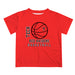 Texas Tech Red Raiders Vive La Fete Basketball V1 Red Short Sleeve Tee Shirt