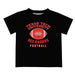 Texas Tech Red Raiders Vive La Fete Football V2 Black Short Sleeve Tee Shirt