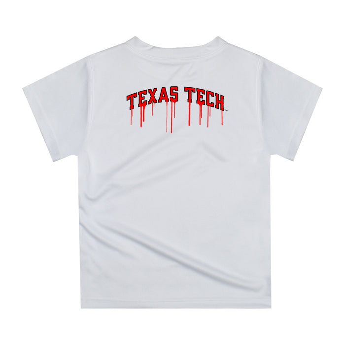 Texas Tech Red Raiders Original Dripping Basketball Gray T-Shirt by Vive La Fete - Vive La Fête - Online Apparel Store