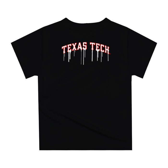 Texas Tech Red Raiders Original Dripping Basketball Gray T-Shirt by Vive La Fete - Vive La Fête - Online Apparel Store