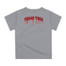 Texas Tech Red Raiders Original Dripping Basketball Gray T-Shirt by Vive La Fete - Vive La Fête - Online Apparel Store