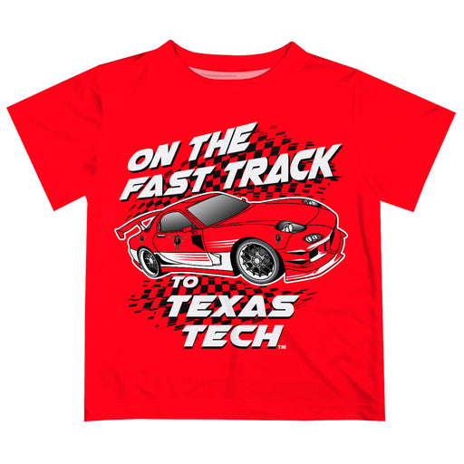 Texas Tech Red Raiders Vive La Fete Fast Track Boys Game Day Red Short Sleeve Tee