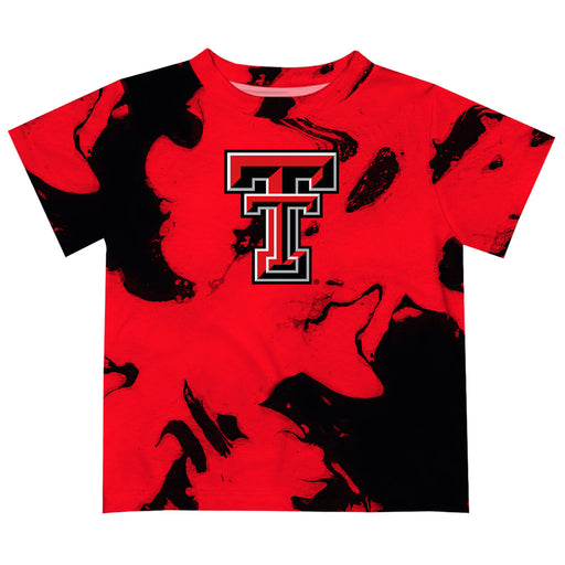 Texas Tech Red Raiders Vive La Fete Marble Boys Game Day Red Short Sleeve Tee