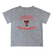 Texas Tech Red Raiders Vive La Fete Boys Game Day V1 Heather Gray Short Sleeve Tee Shirt