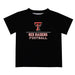 Texas Tech Red Raiders Vive La Fete Football V1 Black Short Sleeve Tee Shirt