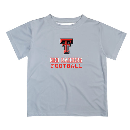 Texas Tech Red Raiders Vive La Fete Football V1 Gray Short Sleeve Tee Shirt
