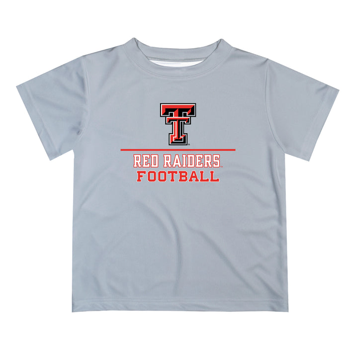 Texas Tech Red Raiders Vive La Fete Football V1 Gray Short Sleeve Tee Shirt