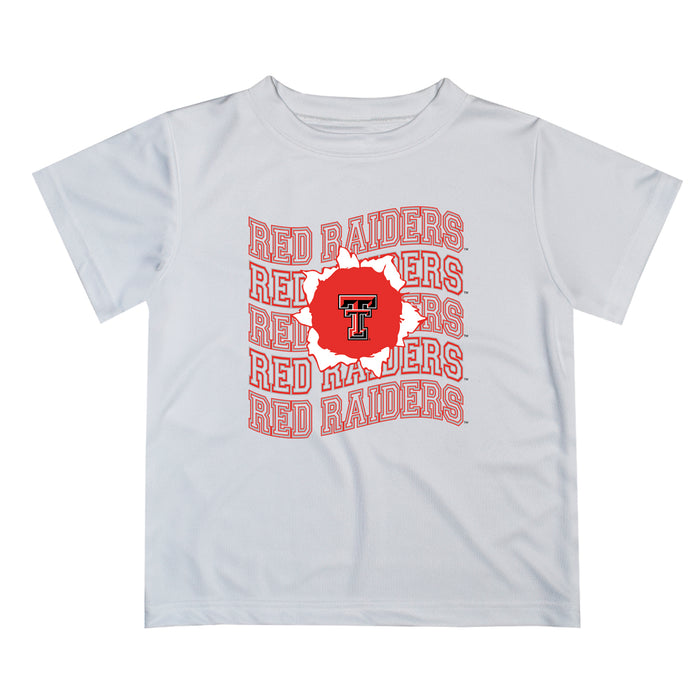 Texas Tech Red Raiders Vive La Fete White Art V1 Short Sleeve Tee Shirt