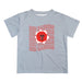 Texas Tech Red Raiders Vive La Fete Gray Art V1 Short Sleeve Tee Shirt