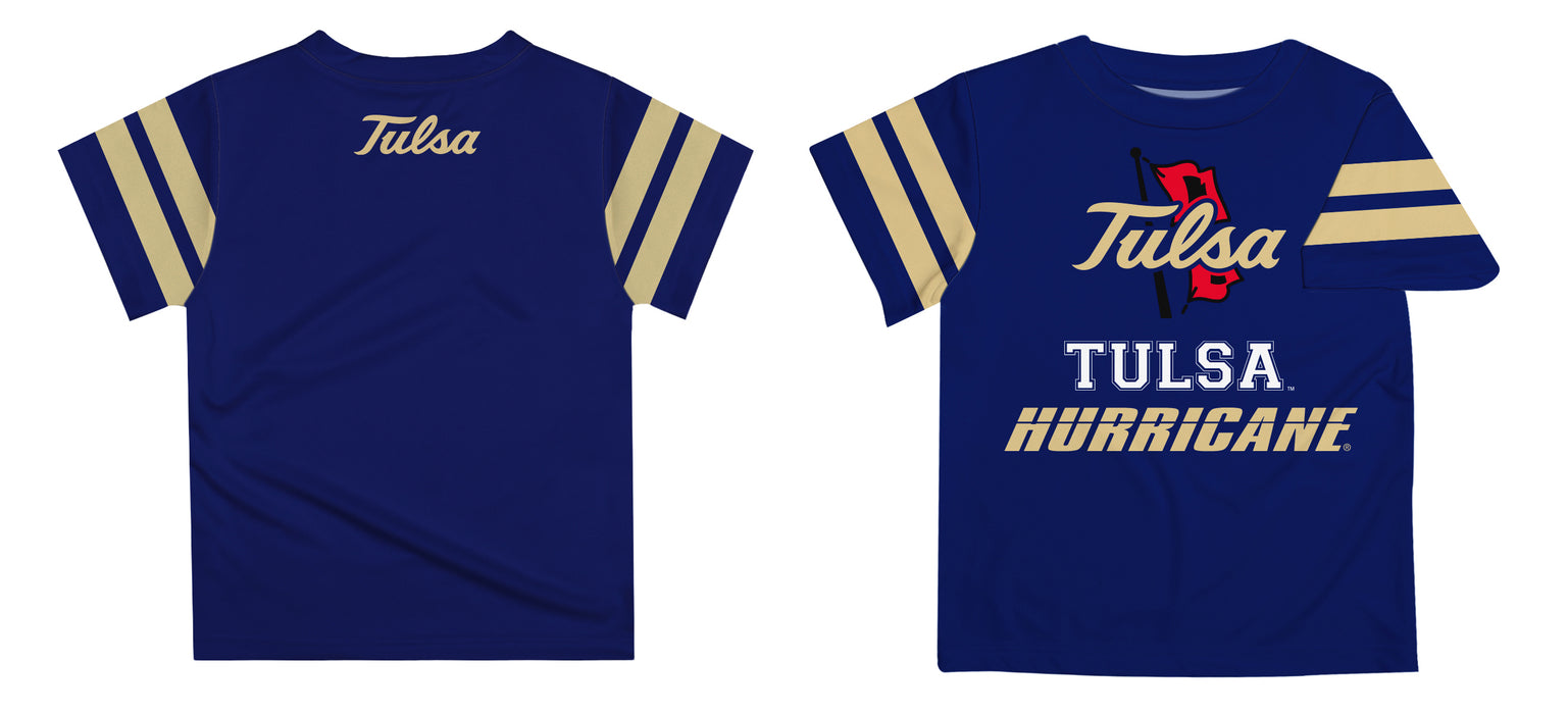 Tulsa Golden Hurricane Blue Short Sleeve Tee Shirt - Vive La Fête - Online Apparel Store