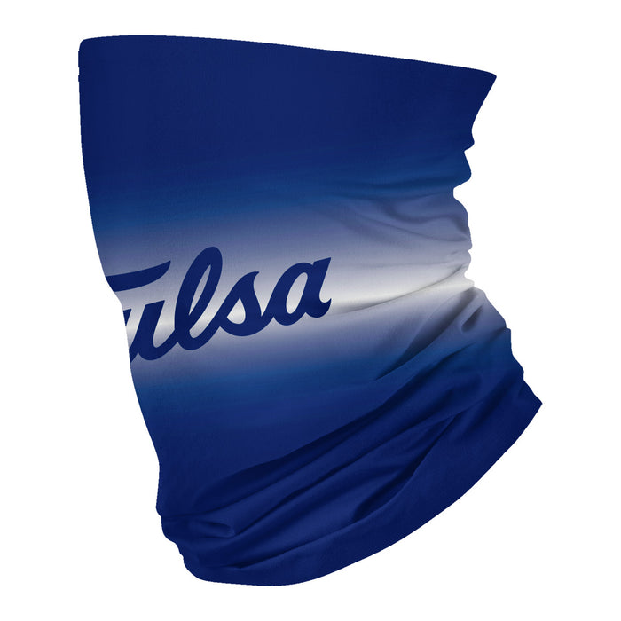 Tulsa Golden Hurricane Neck Gaiter Degrade Blue and White - Vive La Fête - Online Apparel Store
