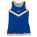 Tulsa Golden Hurricane Vive La Fete Game Day Blue Sleeveless Cheerleader Dress
