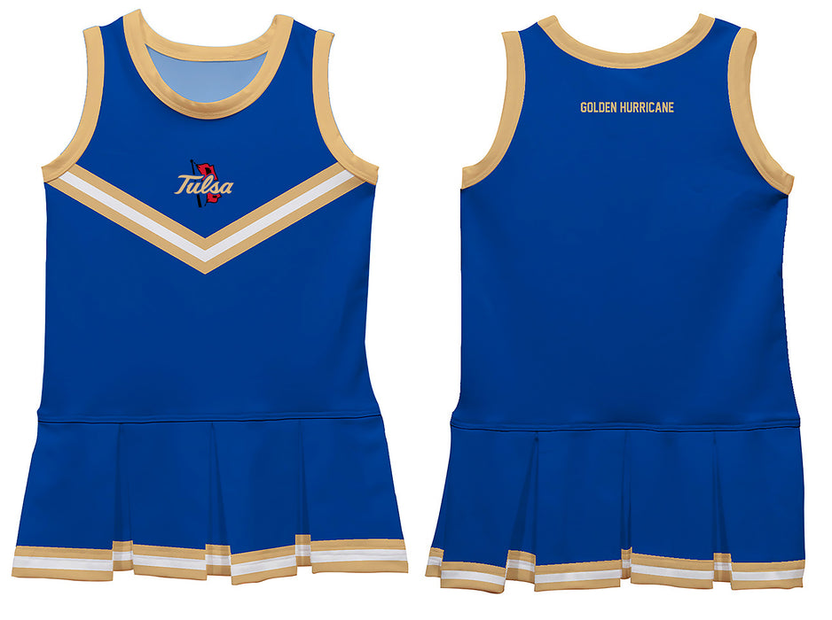 Tulsa Golden Hurricane Vive La Fete Game Day Blue Sleeveless Cheerleader Dress - Vive La Fête - Online Apparel Store